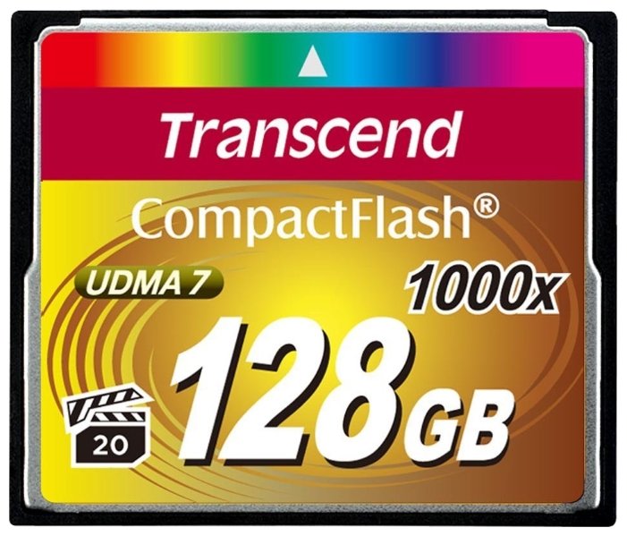 Transcend 1000x CompactFlash Ultimate 128GB TS128GCF1000 transcend 800x compactflash premium 128gb ts128gcf800