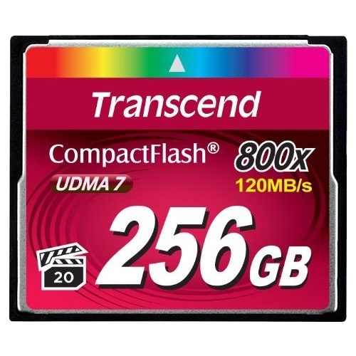 Transcend 800x CompactFlash Premium 256GB TS256GCF800 внутренний ssd накопитель transcend 230s 256gb 2 5” sata iii tlc серый ts256gssd230s
