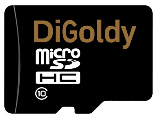 DiGoldy microSDHC Class 10 16GB   DG016GCSDHC10-AD qumo microsdhc class 10 16gb qm16gmicsdhc10