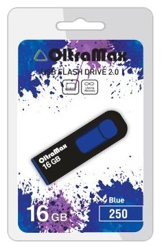 USB Flash Oltramax 250 16GB  OM-16GB-250-Blue usb flash oltramax 210 32gb om 32gb 210 blue