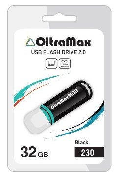USB Flash Oltramax 230 32GB  OM-32GB-230-Black usb flash oltramax 240 32gb om 32gb 240 white