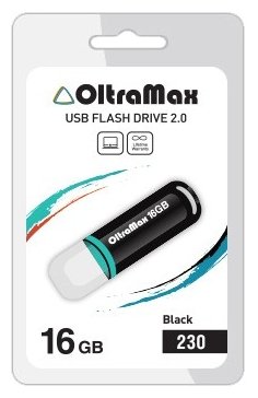 USB Flash Oltramax 230 16GB  OM-16GB-230-Black usb flash oltramax 240 32gb om 32gb 240 black