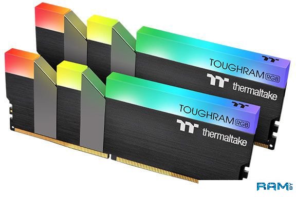 Thermaltake ToughRam RGB 2x8GB DDR4 PC4-28800 R009D408GX2-3600C18B thermaltake toughram z one rgb 2x8gb ddr4 pc4 25600 r019d408gx2 3200c16a