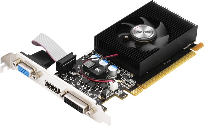 AFOX GeForce GT 730 2GB DDR3 AF730-2048D3L6 видеокарта afox geforce g210 520mhz pci e 512mb 800mhz 64 bit vga dvi hdmi af210 512d3l3 v2