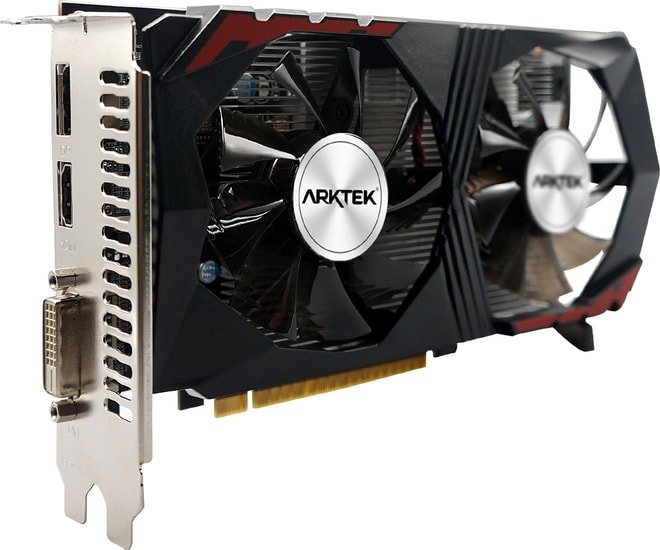 Arktek Geforce GTX 1050 Ti 4GB GDDR5 AKN1050TiD5S4GH1 afox geforce gt 740 4gb gddr5 af740 4096d5h3 v3