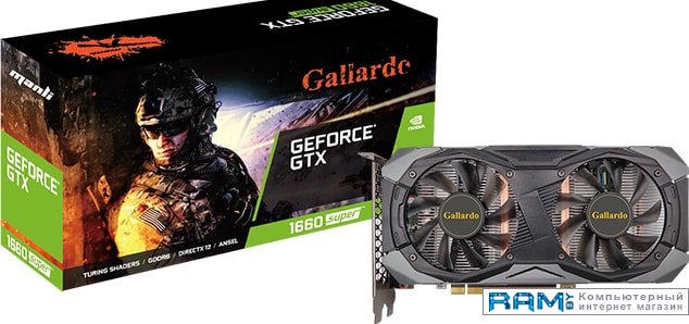 Manli GeForce GTX 1660 Super Gallardo 6GB GDDR6 M2436N537-10