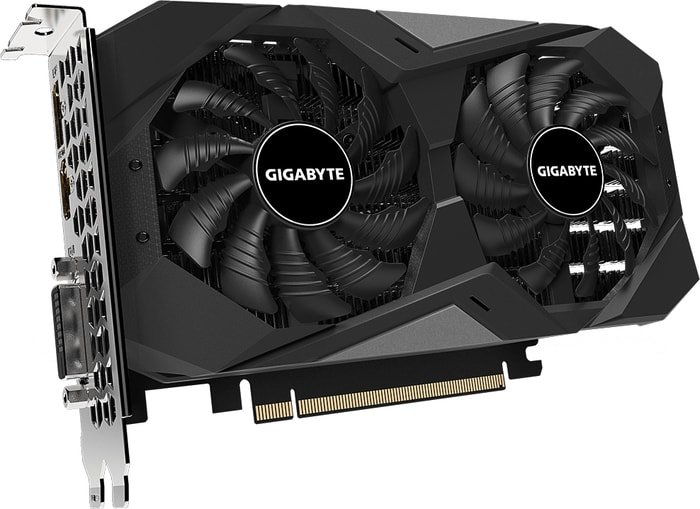 Gigabyte GeForce GTX 1650 D6 WINDFORCE 4G 4GB GDDR6 GV-N1656WF2-4GD видеокарта gigabyte nvidia geforce rtx 3060ti 8192mb 256 gddr6 gv n306txeagle oc 8gd