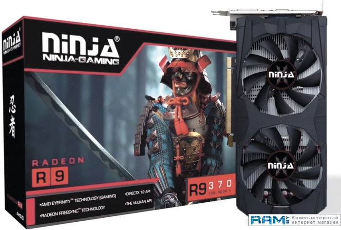 Sinotex Ninja Radeon R9 370 4GB GDDR5 AHR937045F afox radeon rx 550 2gb gddr5 afrx550 2048d5h4 v6