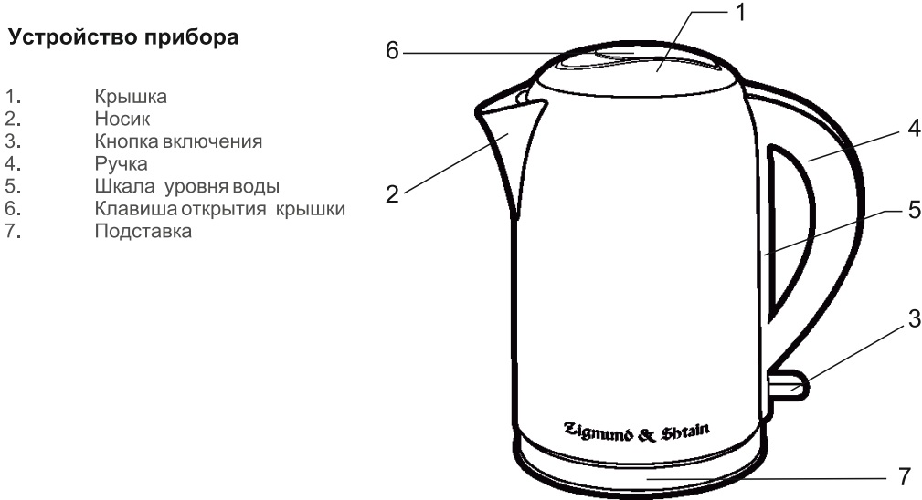 Электрическая схема электрочайника