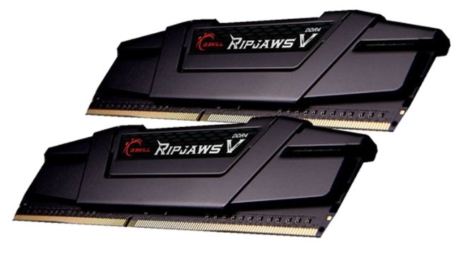 G.Skill Ripjaws V 2x8GB DDR4 PC4-25600 F4-3200C16D-16GVKB g skill trident z neo 2x8gb ddr4 pc4 25600 f4 3200c16d 16gtzn