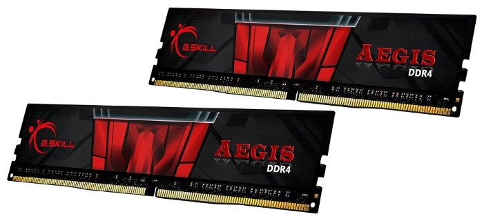 G.Skill Aegis 2x16GB DDR4 PC4-24000 F4-3000C16D-32GISB g skill ripjaws v 2x32gb ddr4 pc4 32000 f4 4000c18d 64gvk
