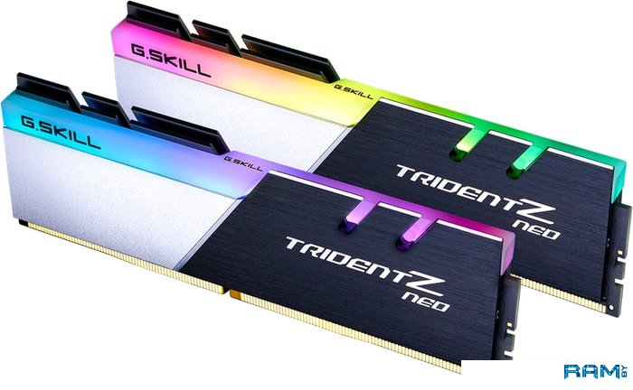 G.Skill Trident Z Neo 2x32GB DDR4 PC4-25600 F4-3200C16D-64GTZN оперативная память g skill ddr4 64gb 2x32gb 4000mhz trident z rgb f4 4000c18d 64gtzr