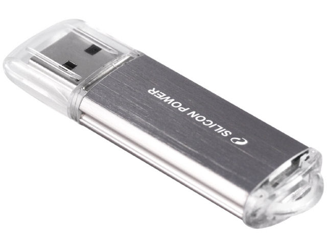 USB Flash Silicon-Power Ultima II I-Series Silver 32  SP032GBUF2M01V1S