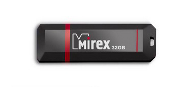 USB Flash Mirex KNIGHT BLACK 32GB 13600-FMUKNT32 флешка mirex turning knife 8гб silver 13600 dvrtkn08