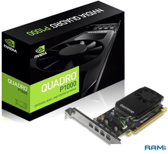 NVIDIA Quadro P1000 4GB GDDR5 видеокарта pny nvidia quadro t400 4gb vcnt400 4gbblk 1