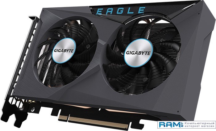 Gigabyte Radeon RX 6500 XT Eagle 4G GV-R65XTEAGLE-4GD gigabyte radeon rx 6750 xt gaming oc 12g gv r675xtgaming oc 12gd