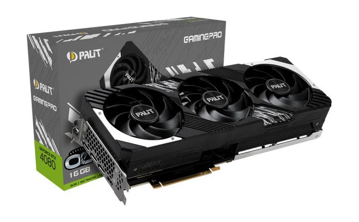 Palit GeForce RTX 4080 GamingPro OC NED4080T19T2-1032A видеокарта palit geforce rtx 4080 super gamingpro oc 2205mhz pci e 4 0 16384mb 22400mhz 256 bit hdmi 3xdp ned408st19t2 1032a