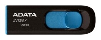 USB Flash A-Data DashDrive UV128 BlackBlue 64GB AUV128-64G-RBE usb flash drive 64gb a data acho uc300 64g rnb bu