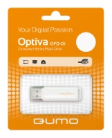 USB Flash QUMO Optiva 01 64Gb White usb flash qumo nanodrive 32gb white