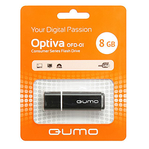 USB Flash QUMO Optiva 01 8GB флешка qumo optiva 02 16гб pink qm16gud op2 pink