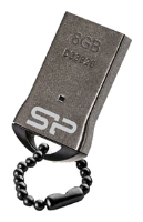 USB Flash Silicon-Power Touch T01 8GB SP008GBUF2T01V1K usb flash silicon power ultima ii i series silver 32 sp032gbuf2m01v1s