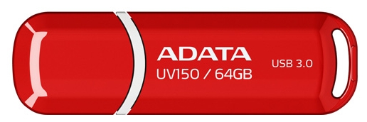 USB Flash A-Data DashDrive UV150 64GB AUV150-64G-RRD usb flash a data dashdrive uv128 blackblue 32gb auv128 32g rbe