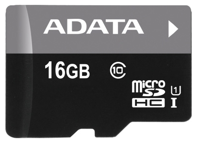 A-Data Premier microSDHC UHS-I Class 10 16GB AUSDH16GUICL10-R a data premier microsdhc uhs i u1 10 class 16 gb ausdh16guicl10 ra1