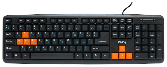 Dialog KS-020U Black-Orange игровая клавиатура razer ornata v3 black usb механическо мембранная подсветка rz03 04460800 r3r1