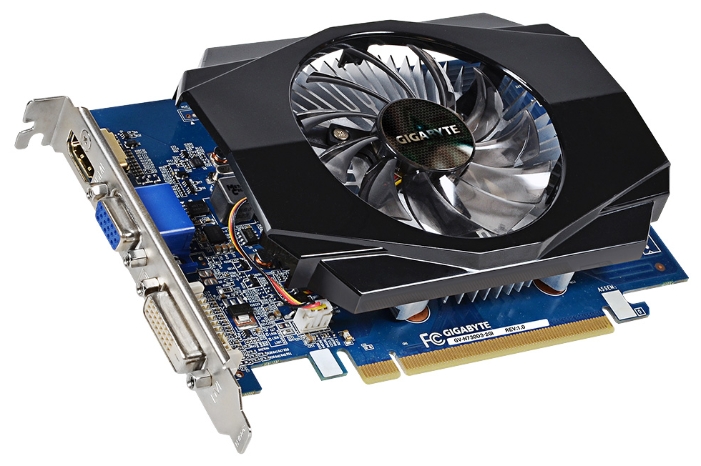 Gigabyte GeForce GT 730 2GB DDR3 GV-N730D3-2GI видеокарта msi geforce rtx 4060 ventus 2x black 8g oc 2505mhz pci e 8192mb 17000mhz 128 bit hdmi 3xdp