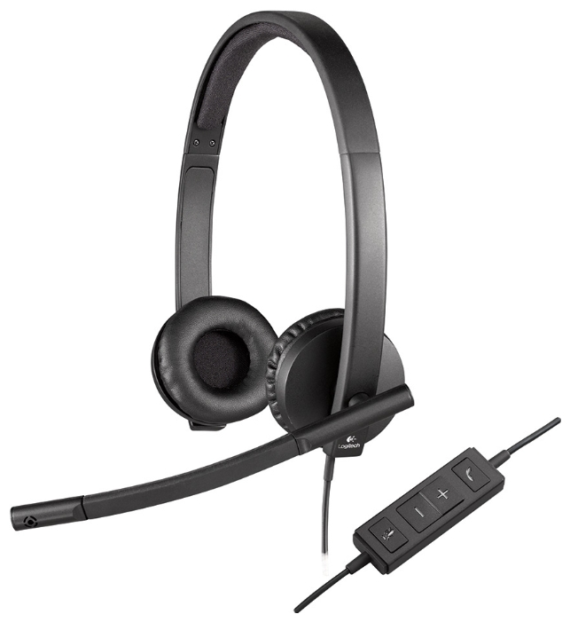 Logitech USB Headset Stereo H570e logitech usb headset mono h650e 981 000513