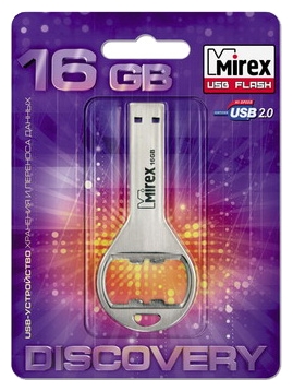USB Flash Mirex BOTTLE OPENER 16GB 13600-DVRBOP16 usb flash mirex monkey brown 8gb 13600 kidmkb08