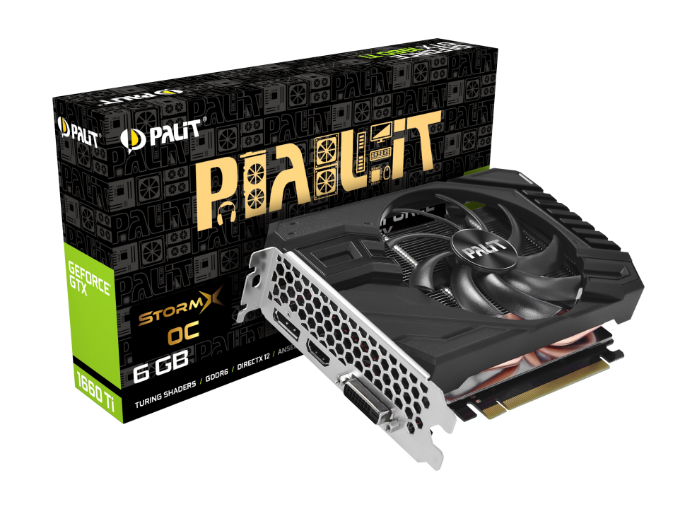 Palit GeForce GTX 1660 StormX OC 6GB GDDR5 NE51660S18J9-165F