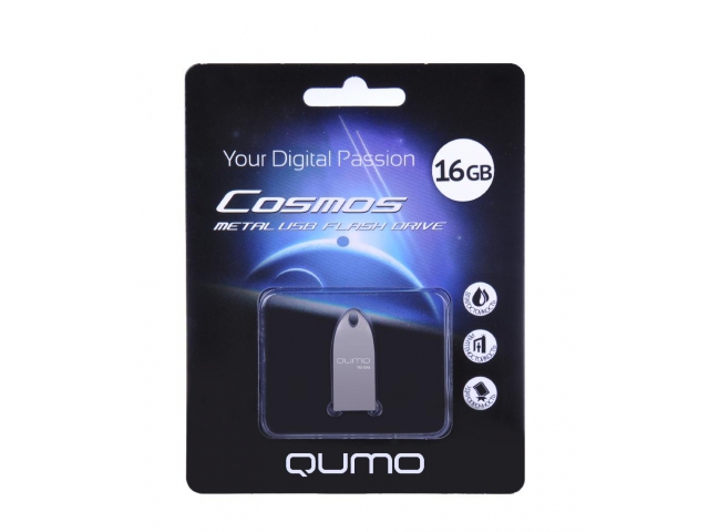 USB Flash QUMO Cosmos Silver 16GB usb flash qumo optiva 01 16gb red