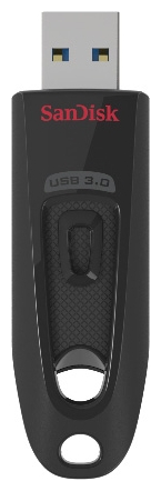 USB Flash SanDisk Ultra USB 3.0 Black 16GB SDCZ48-016G-U46 флешка sandisk ultra dual drive 16гб black sddd3 016g g46