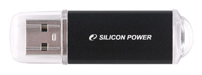 USB Flash Silicon-Power Ultima II I-Series Black 16  SP016GBUF2M01V1K usb flash silicon power ultima ii i series silver 64 sp064gbuf2m01v1s