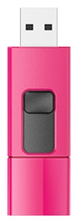 USB Flash Silicon-Power Blaze B05 Pink 16GB SP016GBUF3B05V1H usb flash silicon power luxmini 720 8gb sp008gbuf2720v1z