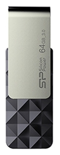 USB Flash Silicon-Power Blaze B30 64GB SP064GBUF3B30V1K накопитель usb silicon power blaze b07 256gb usb 3 2 чёрный