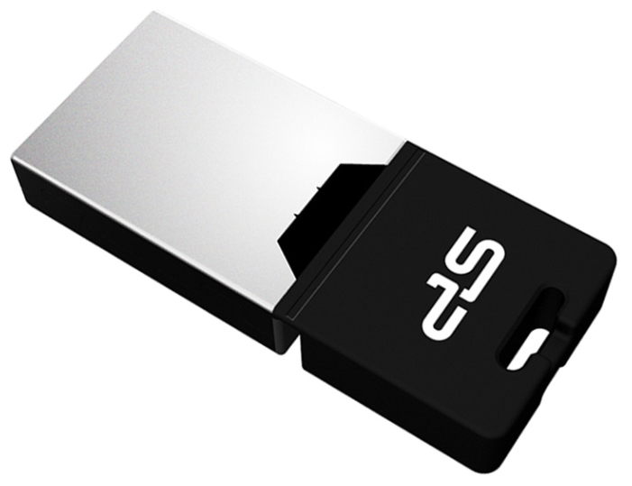 USB Flash Silicon-Power Mobile X20 Black 16GB SP016GBUF2X20V1K usb flash silicon power mobile 80 gray 64gb sp064gbuc3c80v1s