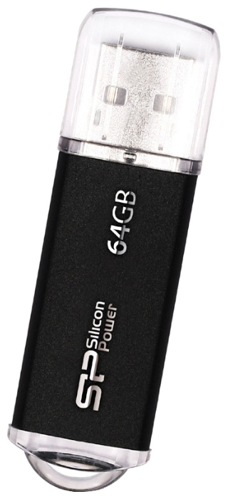 USB Flash Silicon-Power Ultima II I-Series Black 64  SP064GBUF2M01V1K накопитель ssd silicon power pci e x4 256gb sp256gbp34a60m28 m series m 2 2280