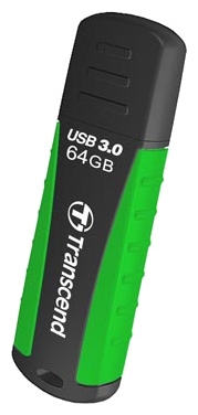 USB Flash Transcend JetFlash 810 Black-Green 64GB TS64GJF810 usb flash transcend jetflash 890s usb3 1 type c 64gb ts64gjf890s