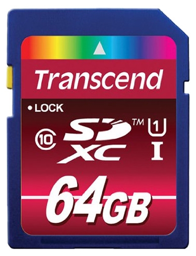 Transcend SDXC Class 10 64  TS64GSDXC10 карта памяти transcend 64gb uhs i u3 microsd with adapter mlc