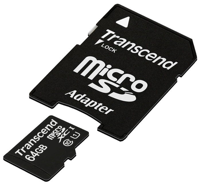 Transcend microSDXC UHS-I 300x Premium Class 10 64GB TS64GUSDU1 transcend sdxc 340s ts64gsdc340s 64gb